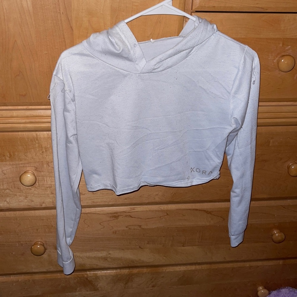 White Small Koda crop top